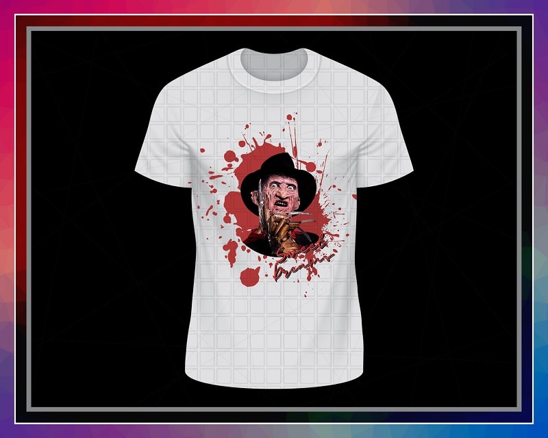 Freddy Krueger, Sweet Dreams-Nightmare On Elm St PNG, Freddy Krueger T-shirt, no physical product, digital download, Digital Print Design 1029087394