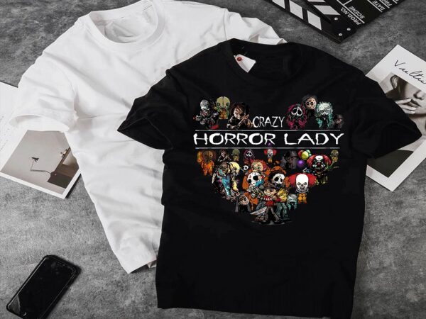 Horror scary characters png, crazy horror lady png, horror movies png, horror png sublimation, png printable, digital file, instant download 1043427816 graphic t shirt