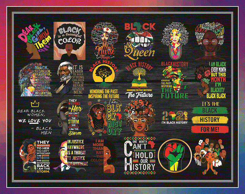 Combo 69 Black History Month African American Fist Hand Png/ Black Girls Been Magic Black History Month/ Black Lives Matter Png Bundle 941125474