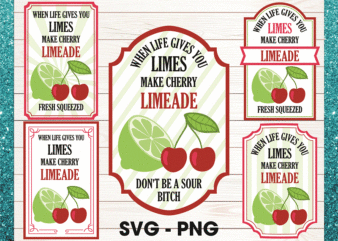 Bundle When Life Gives You Lemons Vodka Strawberries png, When Life Gives You Limes Mimosas Sangria svg, Bring The Sweet Tea, Cherry Limeade 1040633127