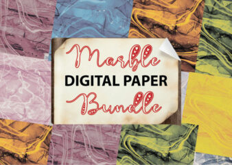 Marble Digital Paper Bundle