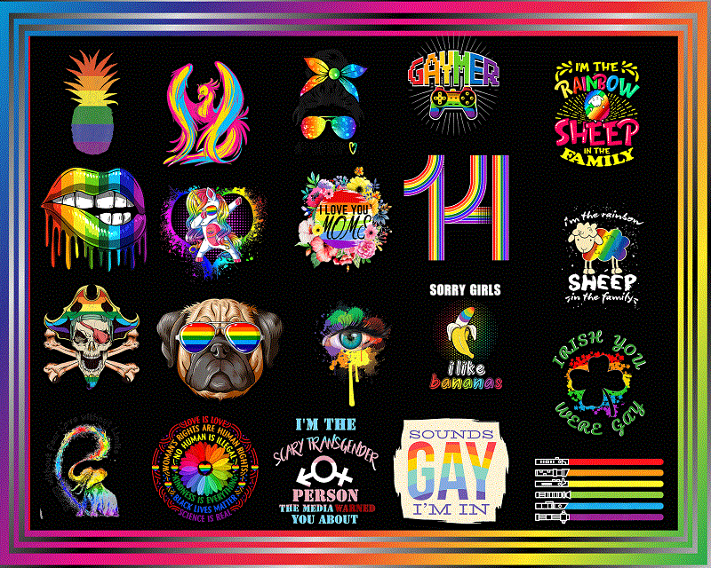 600 PNG LGBT Pride Bundle Digital Download, Festival Outfit, Rainbow Png, Gay Flag Png, Be Proud Be Fabulous Png, Free Mom Hugs PNG 990431191