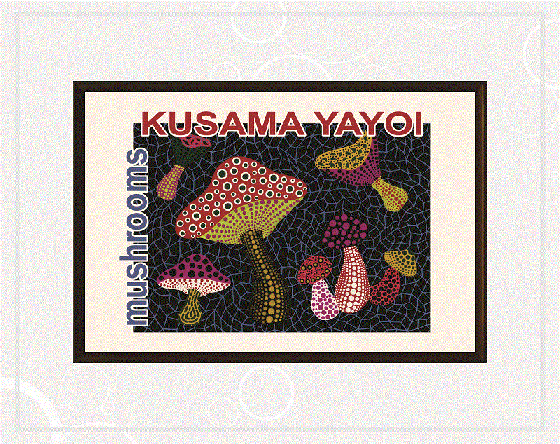 Yayoi Kusama Set of 9 Prints, Gallery Wall Set, Exhibition Wall Art, Yayoi Kusama Poster, Museum Exhibition, Printable Wall Art, Digital Art 1071389984