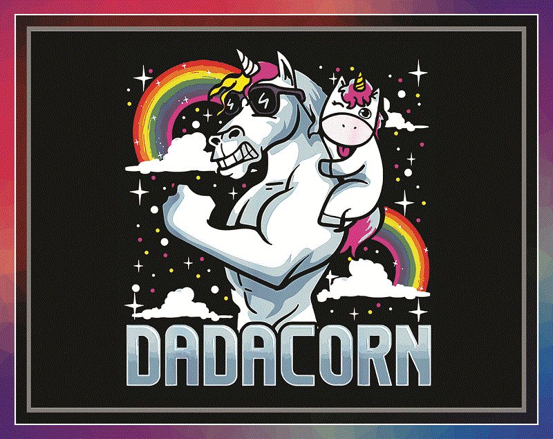 Combo 100 File, Dada Unicorn Design PNG, Unicorn Png, Digital Download, Daddy Unicorn Sublimation, Tshirt Design, Printable waterslide, 998462714