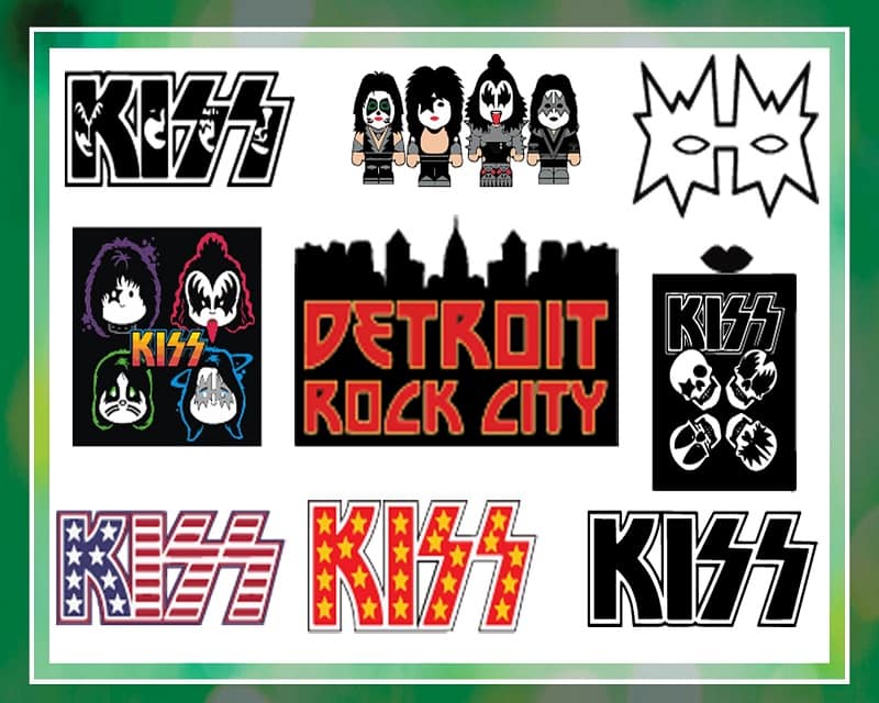 32 Bundle Png Clipart, Silhouette, Svg, Png, Detroit Rock City Png, Detroit Rock City characters, Kiss Army Png, Digital Download 1035788351