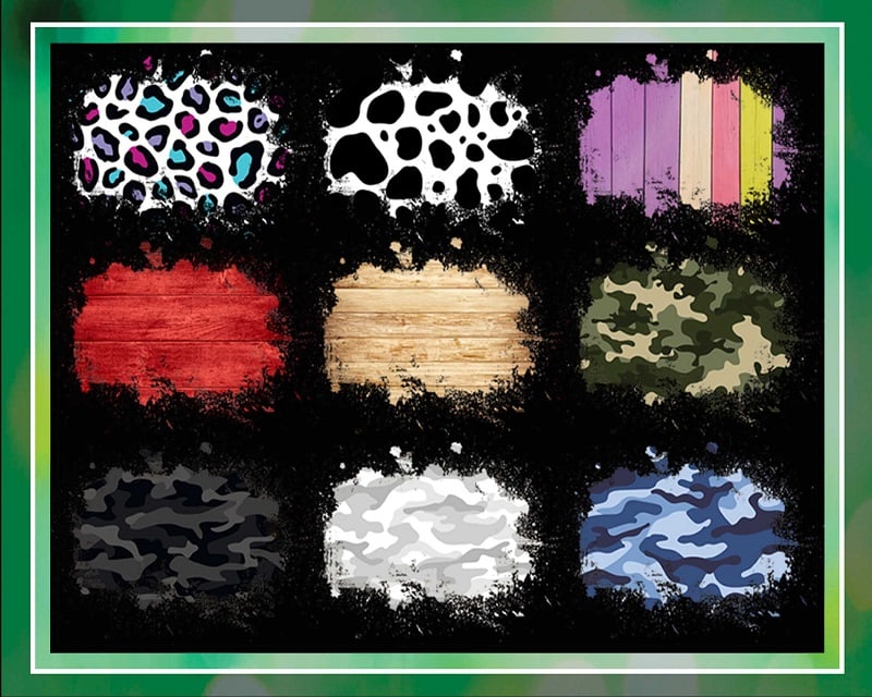 50 Design Huge Background Splash PNG. Bundle Clipart Frame, Digital Download, Leopard, Animal Print Cheetah, Sublimation, Wood Watercolor 896130196