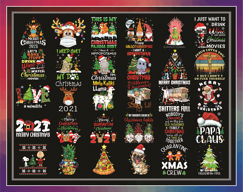 120 Christmas Png Designs, Funny Christmas PNG Files, Watercolor Png, Winter Png, Xmas Png, Tree Rex Png, Chsitmas Bundles, Instant Download 897569099