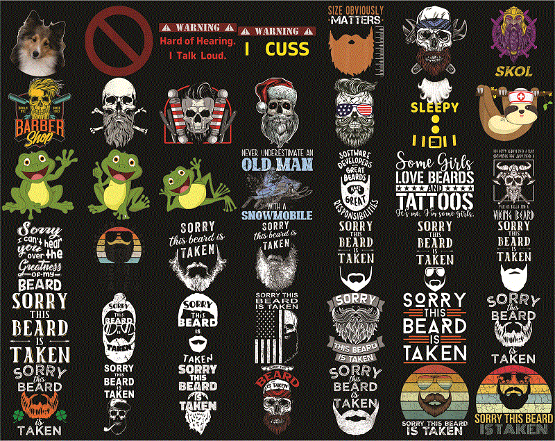 395 Designs Beard PNG Bundle, Gentleman Beard, Color Beard, Skull Love, Father’s Day Png, Papa Png, Happy Fathers Day, Digital Download 1008413350