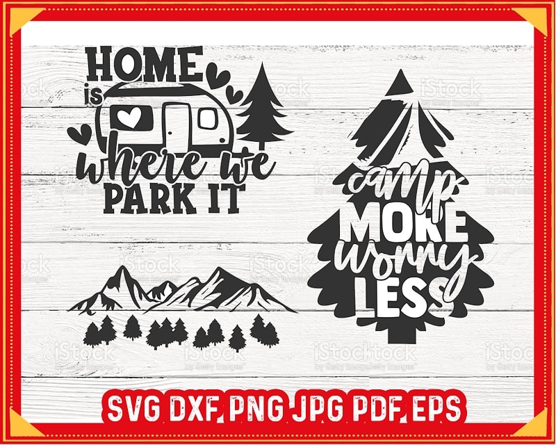 Camping SVG Bundle, Camp Life SVG Cut Files, Commercial Use,Instant Download, Summertime Adventure SVG Bundle,Printable Vector Prints 693608612