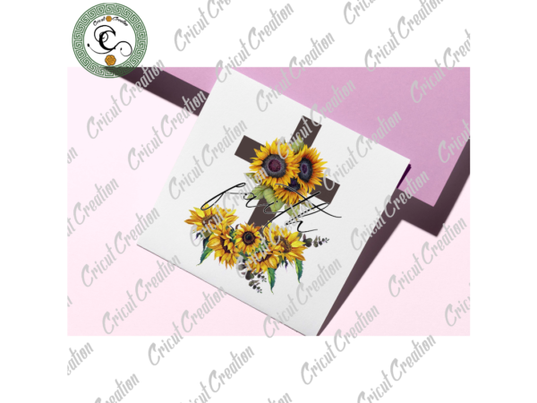 Trending gifts, cross faith sunflower diy crafts, cross png files for cricut, sunflower silhouette files, trending cameo htv prints t shirt designs for sale