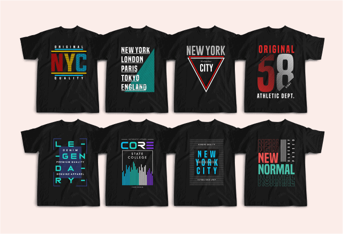 53 Trendy t-shirt designs, Clean and Simple Text Designs