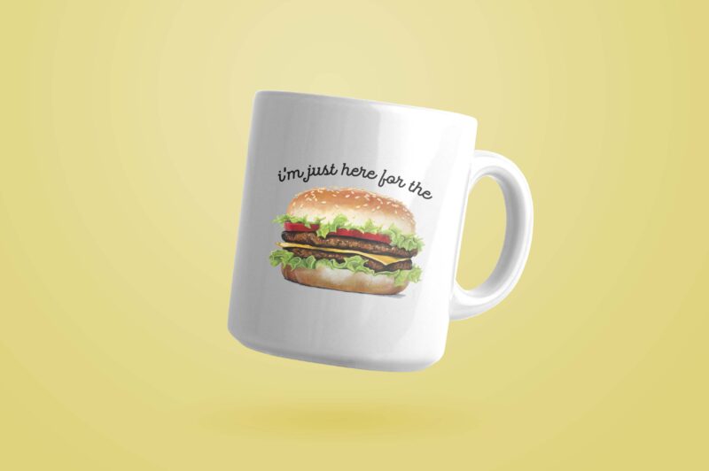 Trending gifts, I’m just here for the hamburgers Diy Crafts, cheeseburger Svg Files For Cricut , Burger Silhouette files, Quotes Cameo Htv Prints