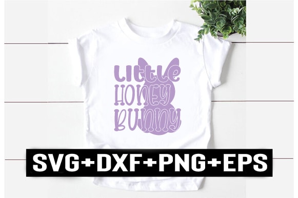 Little honey bunny t shirt vector graphic