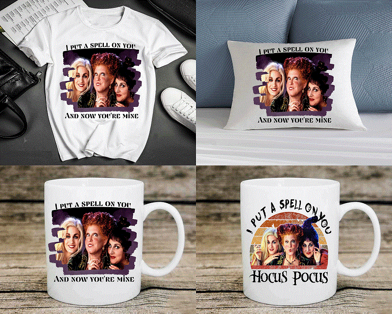 Bundle 5 Designs Hocus Pocus PNG, Hocus Pocus Halloween, Sanderson Sisters, Hocus Pocus Characters, Sublimation Design PNG, Digital Download CB1050512221