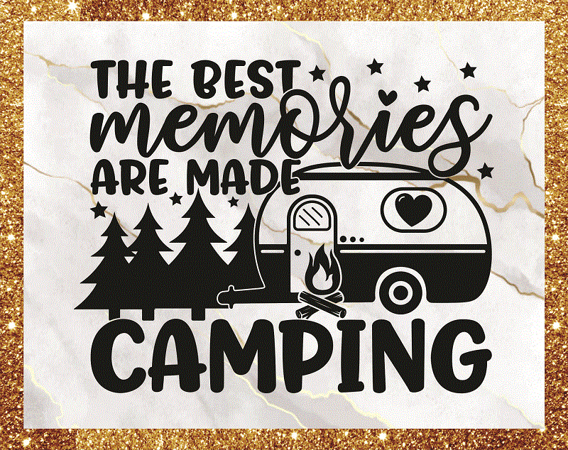 Combo 46+ Caming SVG Bundle, Camp Life SVG, Happy Camper, Camping Shirt, Queen of The Camper Cut File, King of The Camper, Instant Download CB613446559