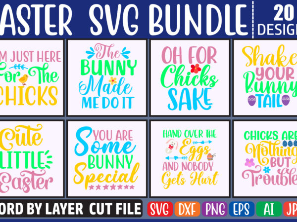 Easter svg bundle, svg vector t-shirt design easter , happy easter bundle svg, christian svg, bunny svg, cut files for cricut, silhouette, digital file, bunny svg,easter bundle dxf, eps, jpeg,