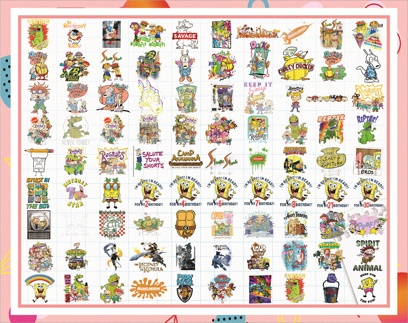 Combo 400+ Rugrats PNG Bundle, Rugrats Friends, Tommy Chuckie Finster, Tumbler, Rugrats Svg Cut File, Sublimation, Digital Download CB985404010