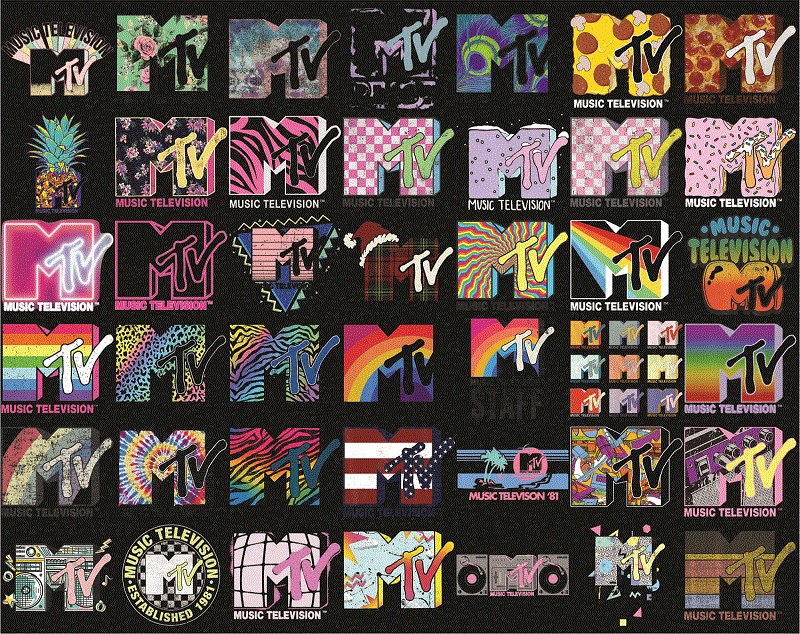 400 Designs MTV PNG Bundle, Mtv Spring, Mtv Old School, Mtv Logo Set, Mtv Leopard, Sweaters Music Television, Colorful Mtv, Digital Download 1008421216