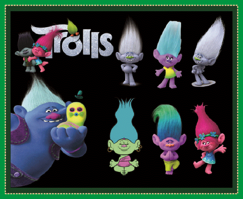 79 Trolls Clipart Png Bundle, Trolls Characters PNG, Printable Trolls Cartoon Images, Transparent Background, Instant Download 955938030