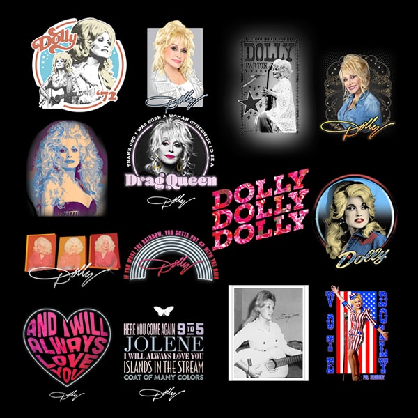 Dolly Parton 14 file package deal DIGITAL DOWNLOAD sublimation design PNG file for shirts transfers mugs aprons tumblers dolly vibes rainbow