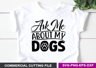 Dog SVG T shirt Design Template