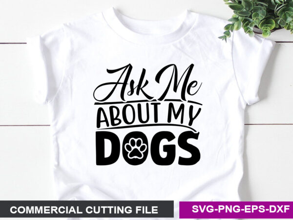 Dog svg t shirt design template