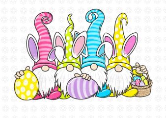Easter Bunny Gnome Easter Eggs Hunting Png, Easter Gnome Png, Bunny Gnome Png, Easter Eggs Bunny Png