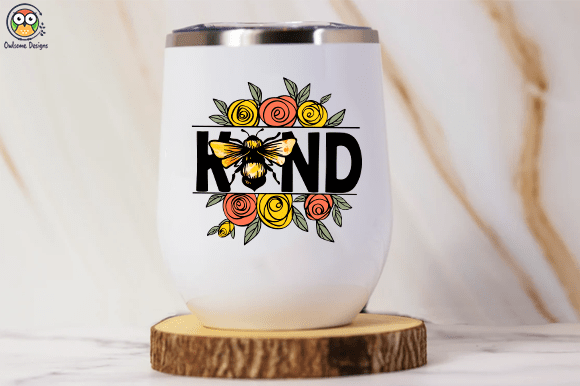 Bee Kind Colorful Flower T-shirt design