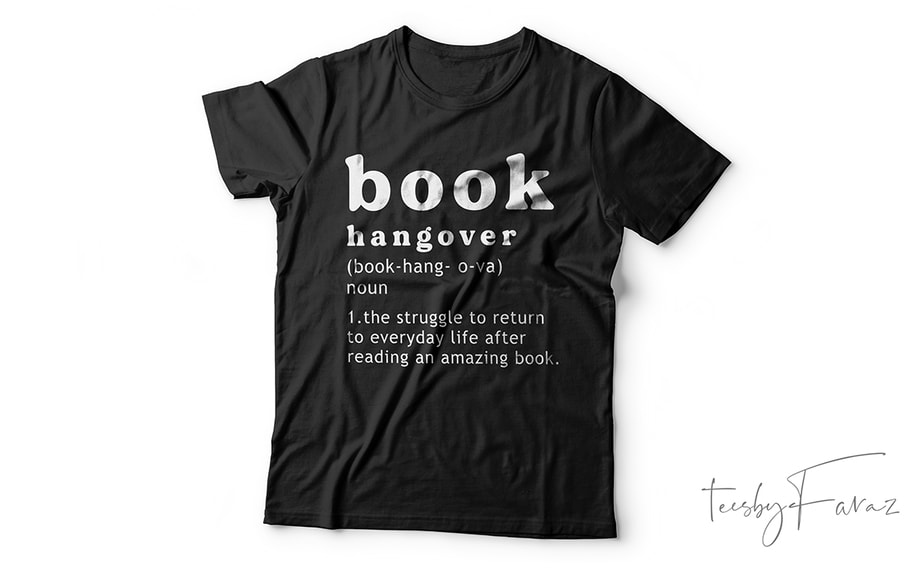 Books Hangover, Definition t shirt design - Buy t-shirt designs