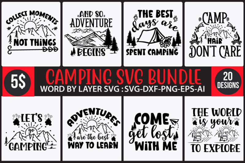 Camping tshirt design bundle on sale,camping 60 tshirt , camper svg bundle,camper svg bundle quotes, camping cut file bundle, adventure tshirt design, adventure svg bundle. mountain tshirt bundle,mountain svg bundle,adventure