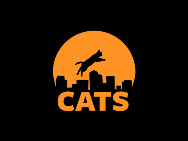 CAT JUMPING IN THE CITY - Buy t-shirt designs