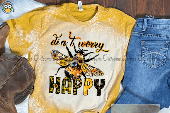 Don’t worry be happy t-shirt design