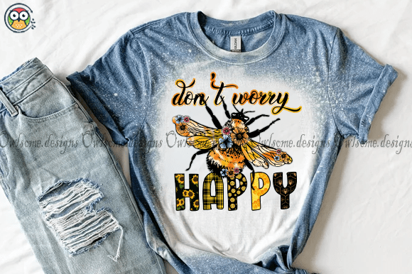 Don’t worry be happy t-shirt design