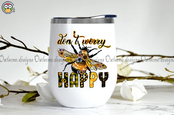 Don’t worry be happy t-shirt design