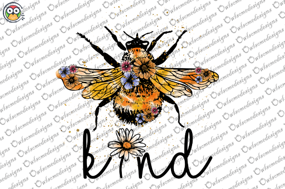 Bee kind t-shirt design