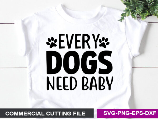 Dog svg t shirt design template