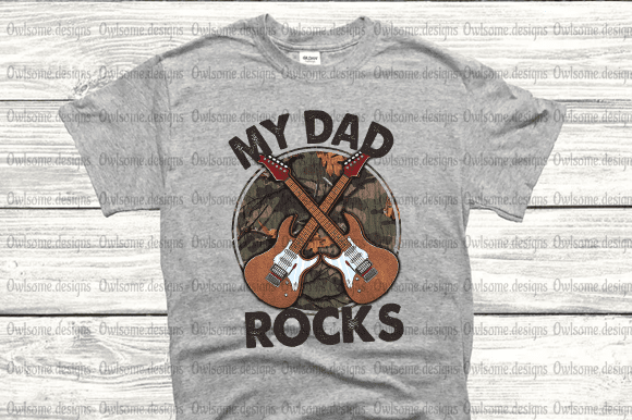 My Dad Rocks T-shirt design