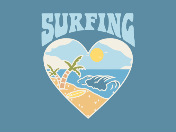 I love surfing t shirt design for sale