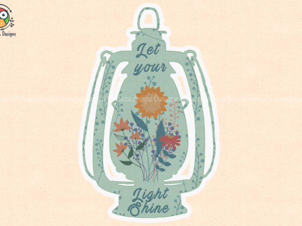 Let your light shine t-shirt design