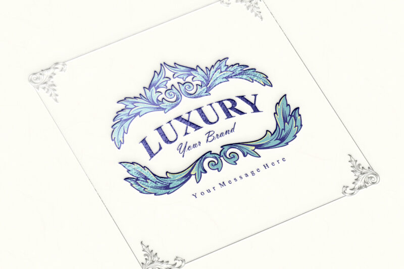 Luxury classic badge flourish ornaments