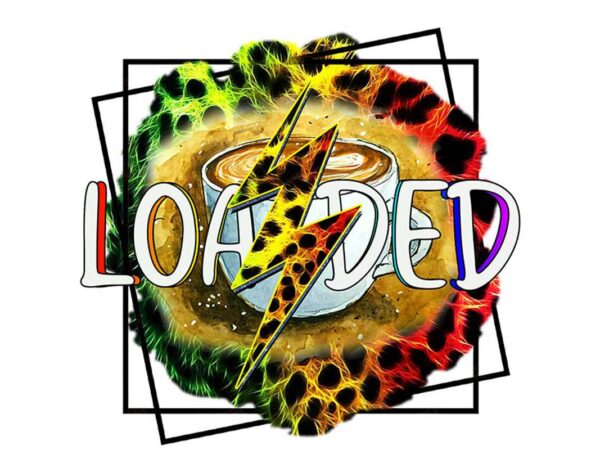 Leopard loaded capuchino tshirt design