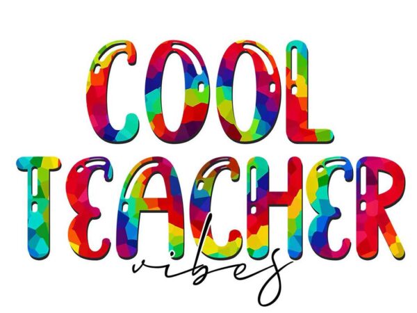 Cool teacher vibes teachers day tshirt design