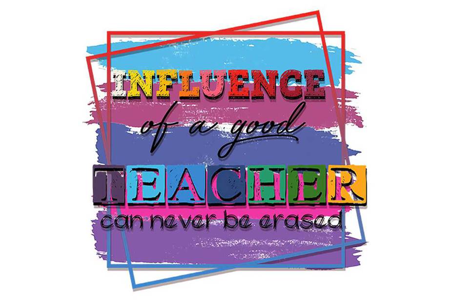 Influence Of A Good Teacher Tshirt Design - Buy t-shirt designs