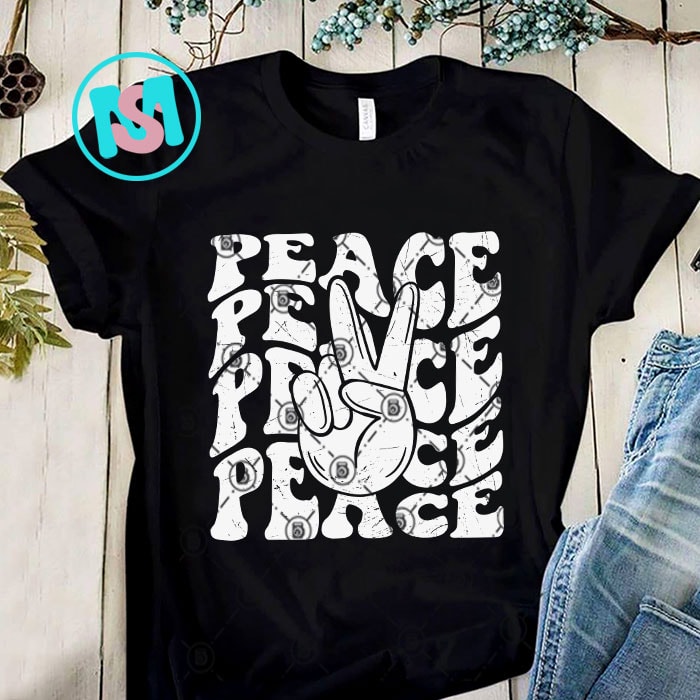 Hippie Peace Bundle SVG, Peace SVG, Sunflower SVG, Hippie Soul SVG, Let It Be SVG