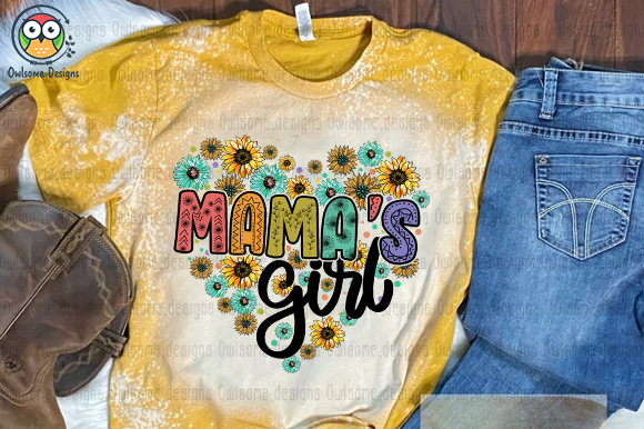 Mama’s girl t-shirt design