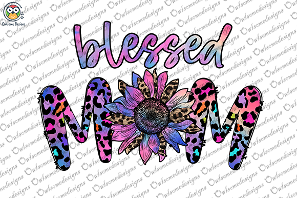 Blessed mom t-shirt design