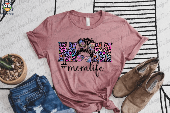 Mom life t-shirt design