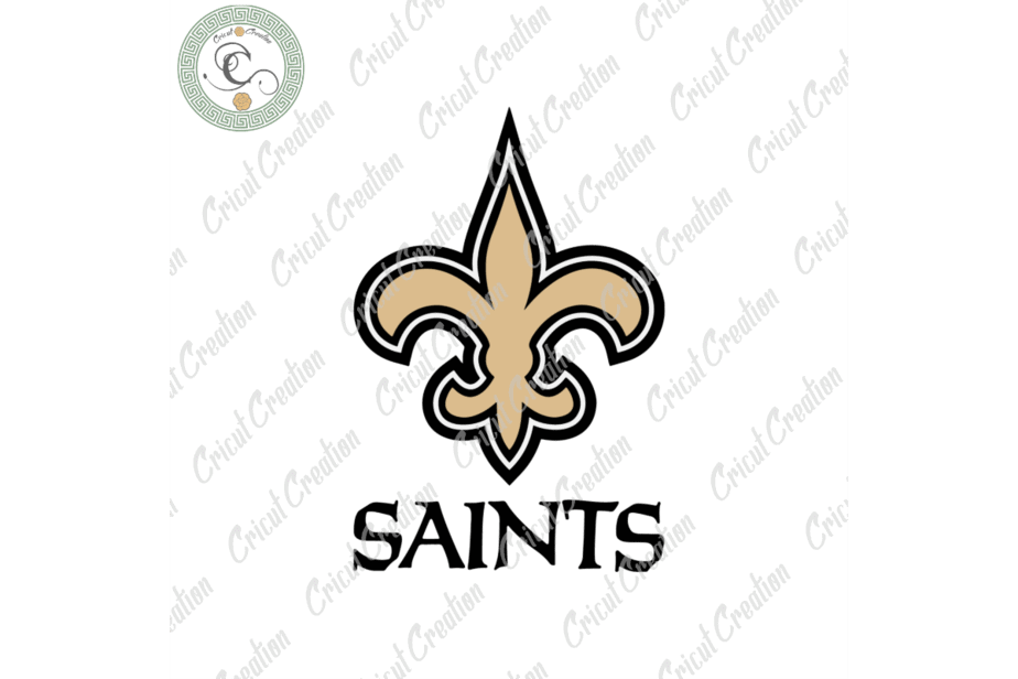 New Orleans Saints Set Design SVG Files, Cricut, Silhouette Studio