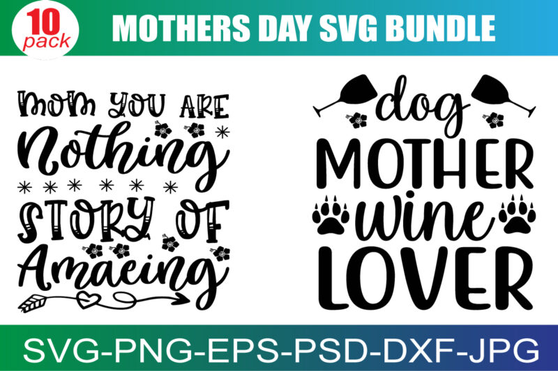 Mother’s Day SVG Bundle, Mom Shirt svg, Mother’s Day Gift, Mom Life, Blessed Mama, Hand Lettered Mom quotes, Cut Files for Cricut,Silhouette