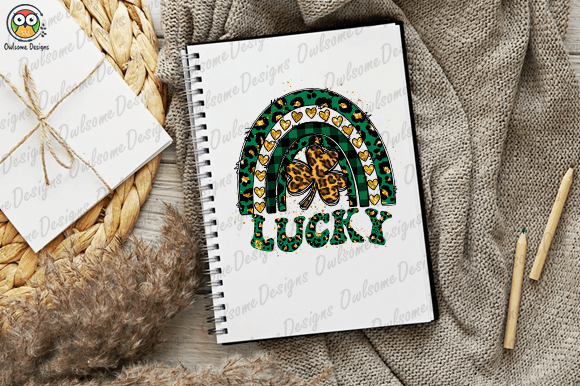 Lucky four-leaf clover t-shirt design